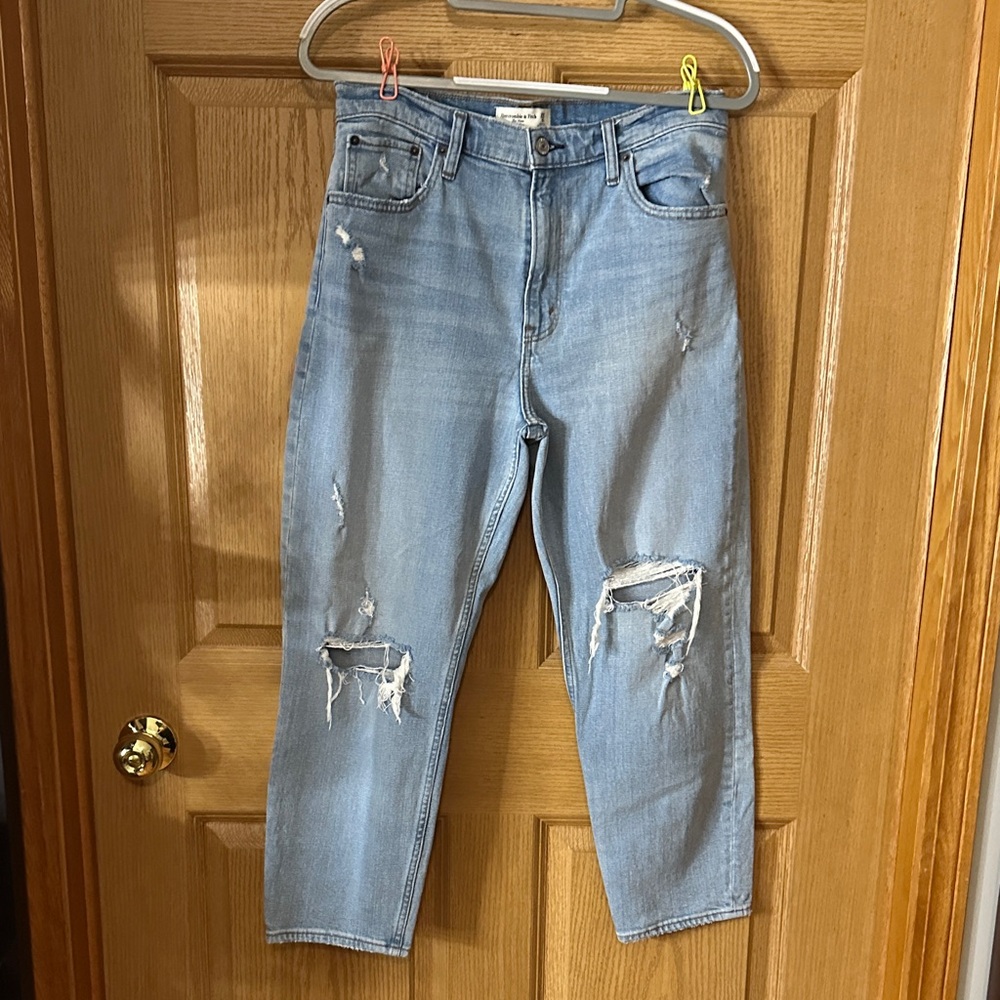 Abercrombie & Fitch Light Blue High Rise Jeans